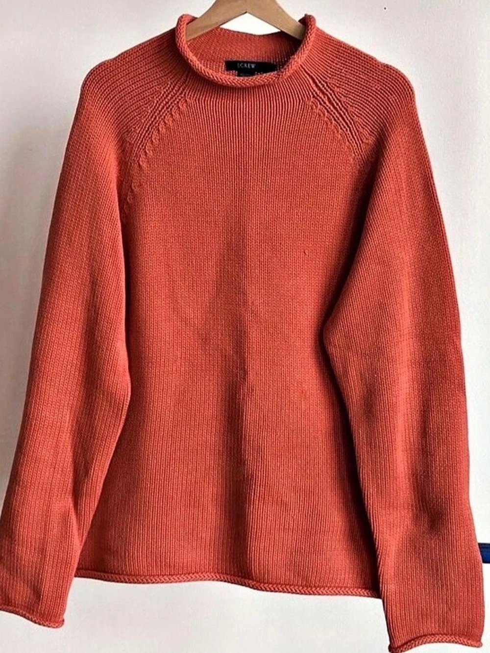 J.Crew Women's rollneck Sweater in Orange Like New